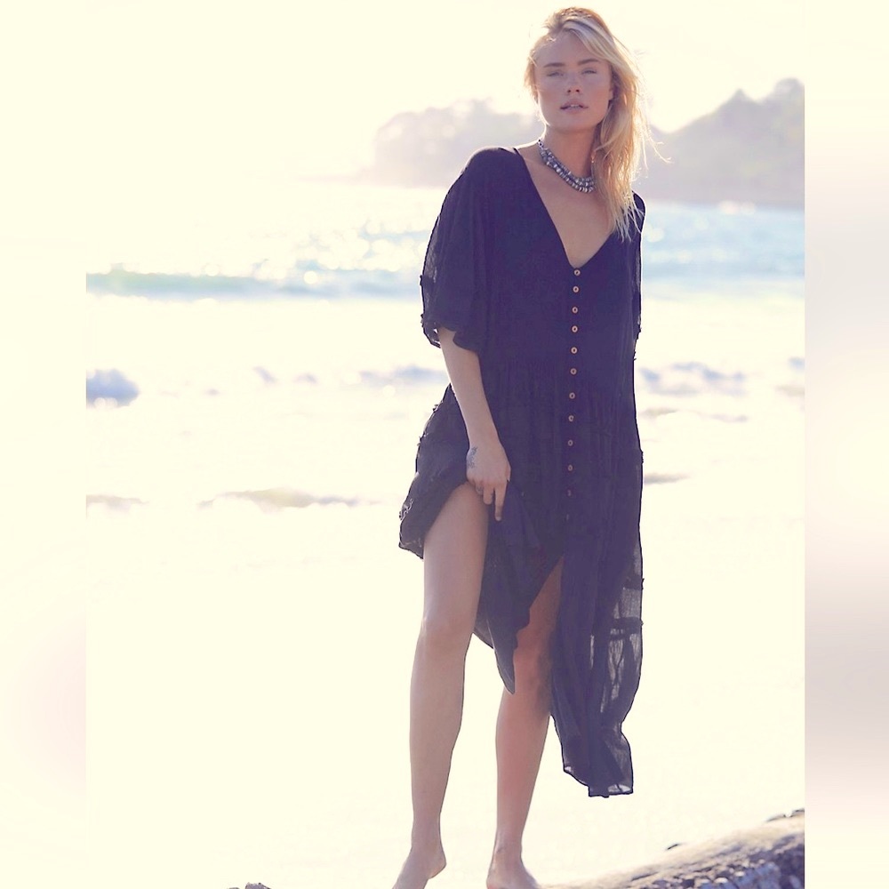 NWT Free People Orianna Dress in Black M
